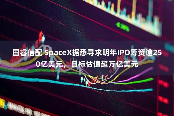 国睿信配 SpaceX据悉寻求明年IPO筹资逾250亿美元,目标估值超万亿美元