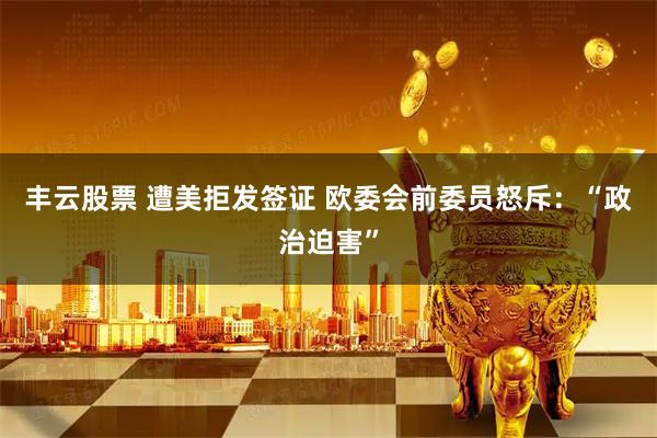 丰云股票 遭美拒发签证 欧委会前委员怒斥:“政治迫害”